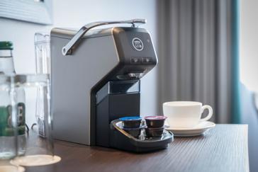 Grand Canal Hotel | Dublin 4 | Lavazza coffee machine in the bedroom of the Grand Canal Hotel Dublin