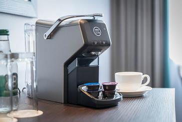 Grand Canal Hotel | Dublin 4 | Lavazza coffee machine in the bedroom of the Grand Canal Hotel Dublin